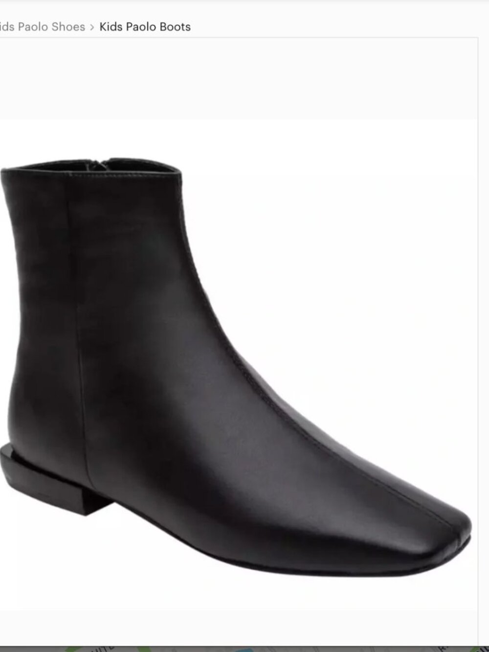 NEW Paolo Linea Boot Ankle Black Modern Square Toe and Heel 4 M